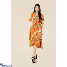 LOVELY THREADS WRAPPED MID DRESS Buy YOOLACLOTHING Online for CLOTHING