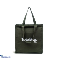 MYSU Premium Essence Canvas Tote Bag - Green Buy THE MYSU (PRIVATE) LIMITED Online for specialGifts