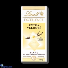 LINDT EXCELLENCE WHITE WITH EXTRA VANILLA CHOCOLATE 100G Buy AUSSIE FINEST FOODS Online for specialGifts