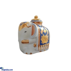 Hand Pained 22k Gold line Porcelain Elephant White and  Blue E0803 Buy Noritake Lanka Porcelain (Pvt) Ltd Online for HOUSEHOLD