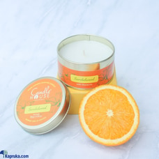 Sandalwood and Mandarin Regular Tin Candle Buy Candle House Ceylon Online for specialGifts