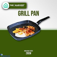 THE HARVEST NONSTICK - 28CM SQUARE GRILL PAN Buy None Online for HOUSEHOLD