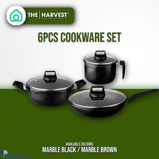 THE HARVEST NONSTICK - 6PCS COOKWARE SET Buy None Online for HOUSEHOLD