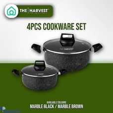 THE HARVEST NONSTICK - 4PCS COOKWARE SET Buy None Online for HOUSEHOLD