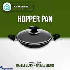 THE HARVEST NONSTICK - 18CM HOPPER PAN (SIDE HANDLES W/ GLASS LID) Buy None Online for HOUSEHOLD