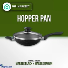 THE HARVEST NONSTICK - 18CM HOPPER PAN (LONG HANDLE W/ GLASS LID) Buy None Online for HOUSEHOLD