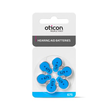 Oticon Battery - 675 Blue  By Vision Care  Online for externalFeedProduct