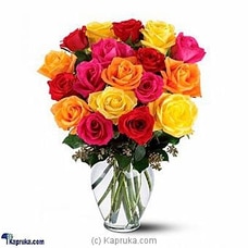 18 Long Stemmed Mixed Roses  Online for intgift