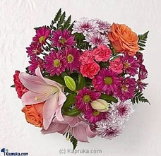 Blissful Mixed Flowers Bouquet  Online for intgift