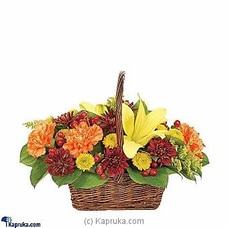 Heavenly Mixed Flowers Basket  Online for intgift