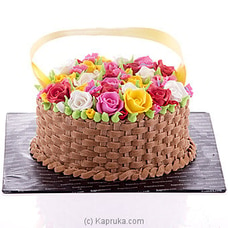 Rainbow Flowers Creamy Cake  Online for cakes