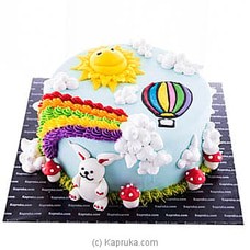 Rainbow Delight Ribbon Cake at Kapruka Online