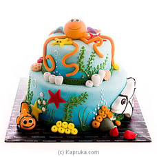 Octopus Garden Ribbon Cake  Online for cakes