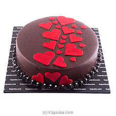Dark Chocolate Heart Cake Buy you and me Online for specialGifts