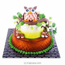 Cute Owl  Ribbon Cake Buy Cake Delivery Online for specialGifts
