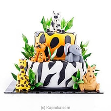 Jungle Safari Ribbon Cake at Kapruka Online