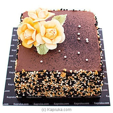 Yellow Blooms Chocolate Cake Buy Cake Delivery Online for specialGifts