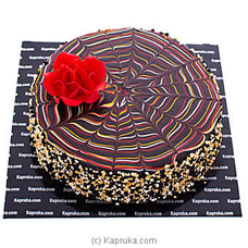 Floral Webbed Chocolate Cake at Kapruka Online
