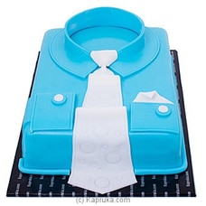 Blue Collar Ribbon Cake Buy father Online for specialGifts