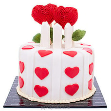 Hearts On Fire Ribbon Cake at Kapruka Online