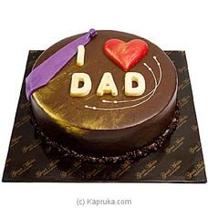 `I LOVE DAD` Father`s Day Chocolate Gateau (GMC) Buy Cake Delivery Online for specialGifts