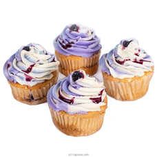 Divine Blueberry Crumble Cupcake - 04 Pcs at Kapruka Online