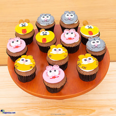 Garfield And Friends Cupcakes - 12 Pieces Buy Cake Delivery Online for specialGifts