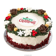 Sponge Christmas Themed Red Velvet Cake (750g) Buy Cake Delivery Online for specialGifts