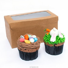 Green Cabin Easter Cupcakes - 02 Pieces Buy Cake Delivery Online for specialGifts