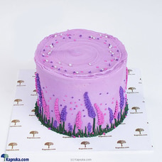 Lavender Blooms Ribbon Cake Buy mother Online for specialGifts