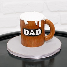 Cinnamon Grand `Beer Dad`Father`s Day Ribbon Cake Buy Cake Delivery Online for specialGifts