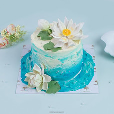 Lotus Blooms Ribbon Cake at Kapruka Online