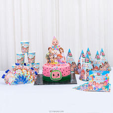 Coco Melon Birthday Bundle - Coco Melon Cake With Party Essentials  Online for cakes