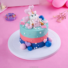 Magical Unicorn Fantasy Ribbon Cake  Online for cakes