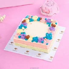Square Elegance Ribbon Cake  Online for cakes