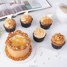 Cappuccino Bliss Cake- Coffee Mini , Bento Cake With Cupcakes Buy Cake Delivery Online for specialGifts