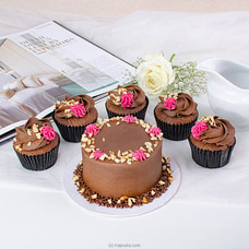 Divine Chocolate Delight- Chocolate Mini,Bento Cake With Cupcakes  Online for cakes