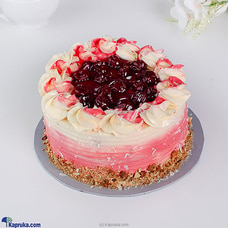Divine Ribbon Cake With Cherry Gateux Buy Cake Delivery Online for specialGifts