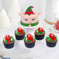 Elf Workshop Bento Box Delight With Cupcakes Buy Cake Delivery Online for specialGifts