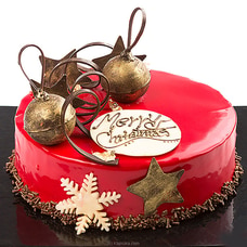 Sponge Christmas Themed Caramel And Cream Chocolate Cake Buy Cake Delivery Online for specialGifts