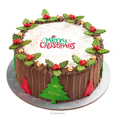 Sponge Christmas Themed Chocolate Cake Buy Cake Delivery Online for specialGifts