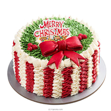 Sponge Christmas Themed Ribbon Cake Buy Cake Delivery Online for specialGifts