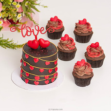 Amour Affection Bento Bento Cake With Five Cupcakes Buy Cake Delivery Online for specialGifts