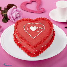 ` I Love You` Heart shape Cake at Kapruka Online