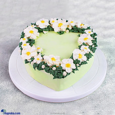 Blooming Heart Mint Cake Buy Cake Delivery Online for specialGifts