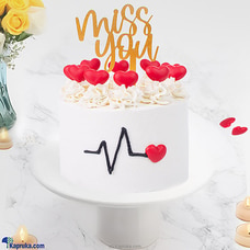 Heartbeat Longing Miss You Cake Buy Cake Delivery Online for specialGifts