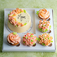 Cinnamon Lakeside Mother`s Day Bento Ribbon Cake Buy Cake Delivery Online for specialGifts