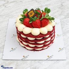 Shangri - La Cream Round Red Velvet Cake  Online for cakes