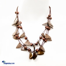 Necklace Handcraft Coconut Shell Beads Rope Chain -Triangle Style Buy MISL Online for cross_border