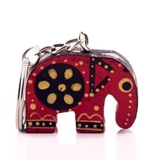 Key Tag - Mat Elephant Design (red) at Kapruka Online